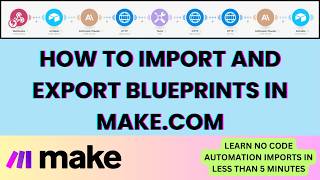 2024 Make.com Blueprint Mastery: Import Entire Workflows in 5 Minutes (Step-by-Step)"