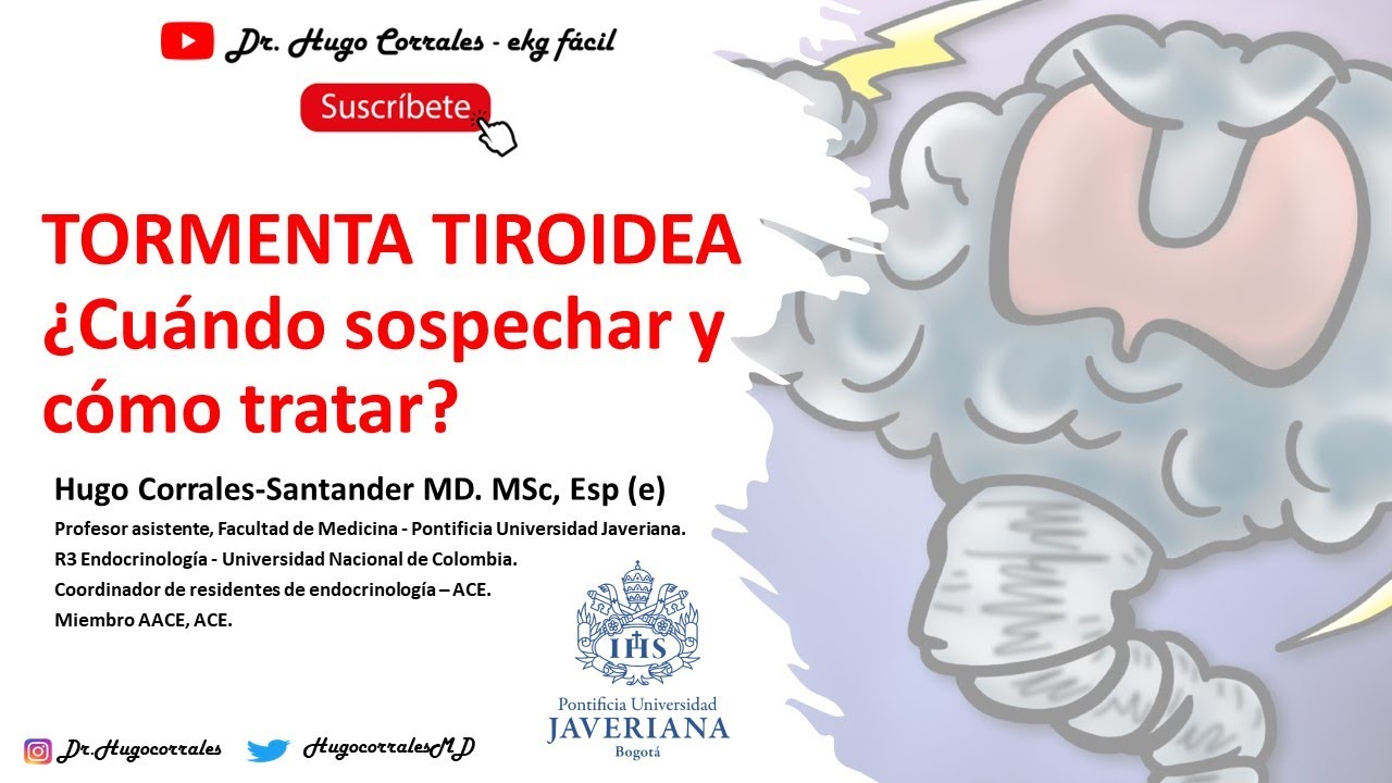Tormenta tiroidea. Lo que el médico debe saber, paso a paso.