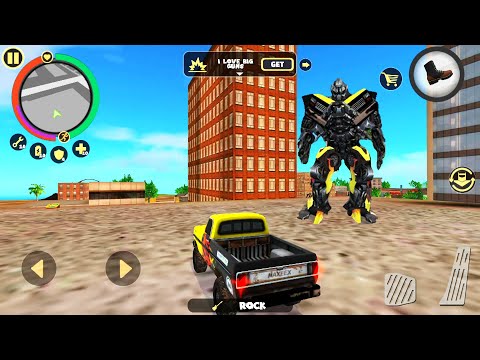 Rope Hero: Vice Town (Robot to car) | Games Kon | Android Gameplay