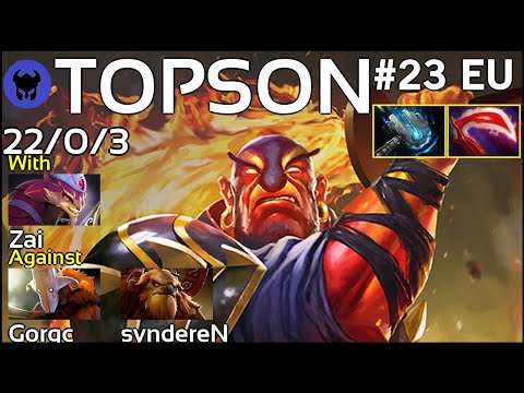 TOPSON [OG] plays Ember Spirit!!! Dota 2 7.21