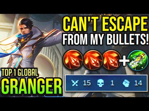 CAN'T ESCAPE FROM MY BULLETS! | Top 1 Global Granger | GRANGER BEST BUILD 2020 - Mobile Legends