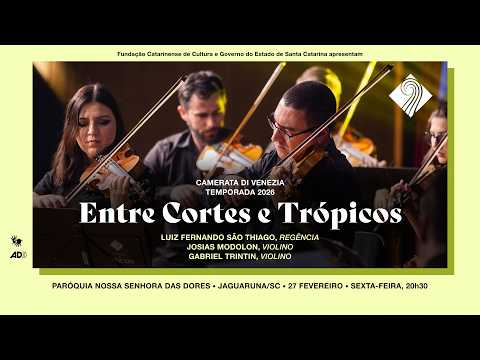 Concerto Entre Cortes e Trópicos Jaguaruna/SC. Regente, Luiz Fernando. Violinos Josias e Gabriel