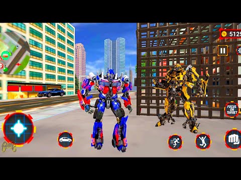 Optimus Rescue Bumblebee: Grand Transformers 3D Attack - Android Gameplay