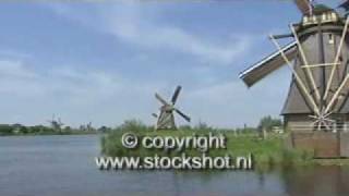 preview picture of video 'Kinderdijk windmills, world heritage'