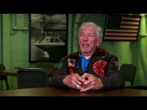 William Sharp talks about being shot down during a mission and escaping temporary captivity.