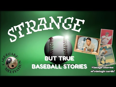 Here are some vintage stories about vintage cards...strange but true baseball stories!