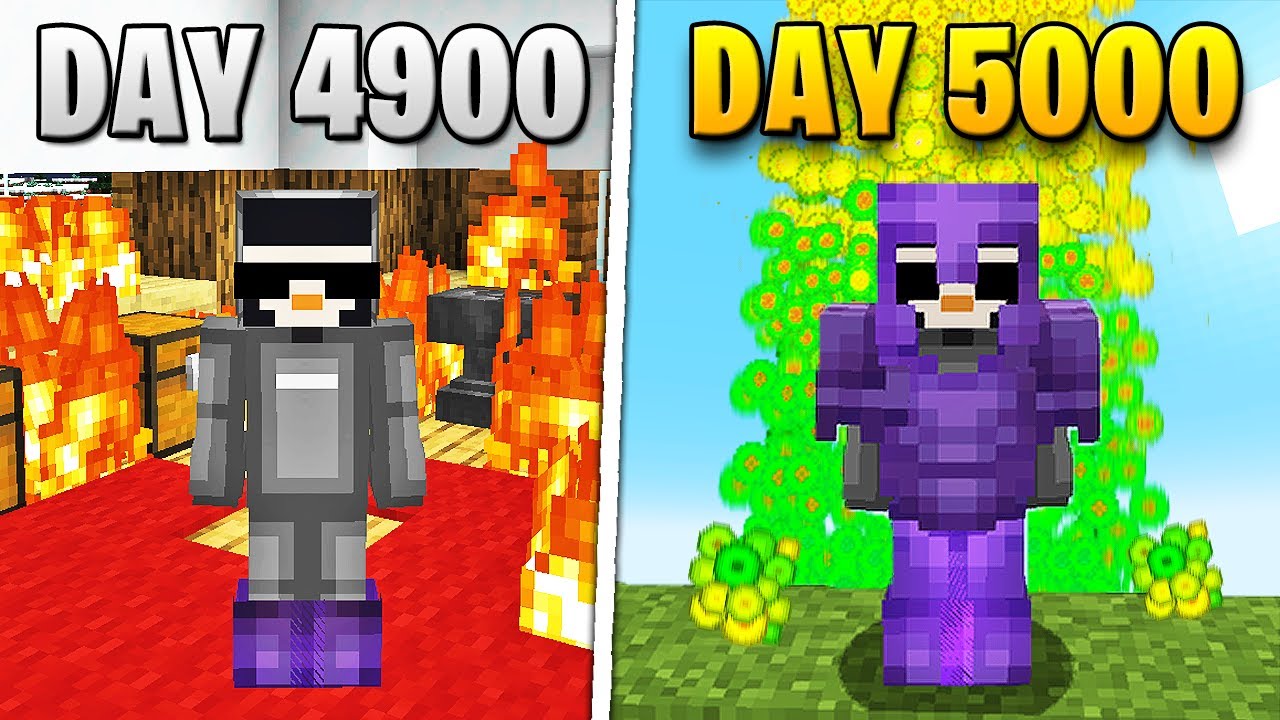 I Survived 5,000 Days in HARDCORE Minecraft…