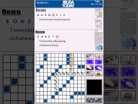 USA Today Crossword Challenge Gameplay (Nintendo DS) - YouTube