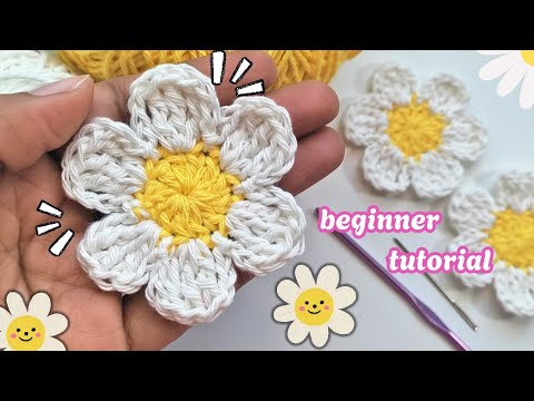 Learn How to Crochet a Beautiful Daisy Flower Easily | என்னி ஡ிஸீ புவு 🌼🌺