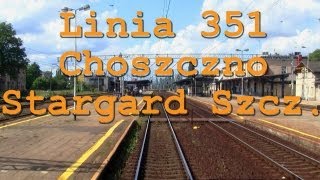 preview picture of video 'Train ride / Przejazd pociągiem TLK Choszczno - Stargard Szcz., linia 351'