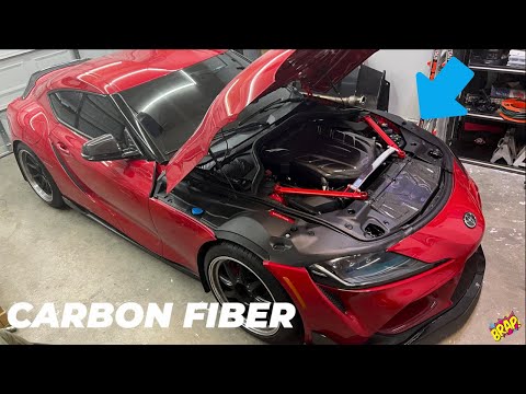 EASY ENGINE BAY CARBON FIBER (OLM) INSTALL | 2020-UP Toyota Supra MK5