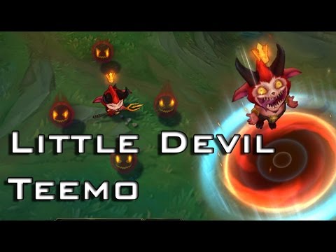 Little Devil Teemo Skin Spotlight, Gameplay - Pre-Release - League of Legends