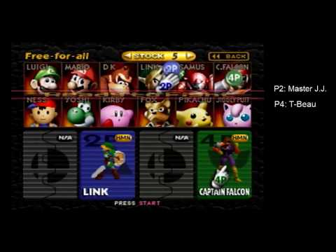 Master J.J. (Yoshi, Link) vs T-Beau (Captain Falcon)