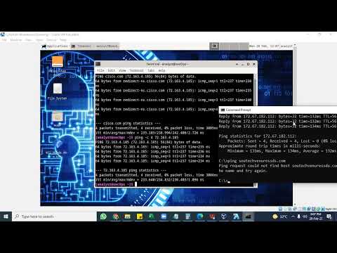 CISCO CyberOps Labs 5 1 5 Lab   Tracing a Route in Windows and Linux Systems