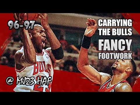 Michael Jordan Highlights vs Heat (1996.12.07) - 37pts, FANCY FOOTWORK!