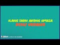 Renz Verano - Ilang Taon Akong Umasa (Lyrics On Screen)