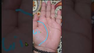 #Palmistry - Rahu line ,Tension Line Or worry Line in Hand (English)#trouble #line #rahu #line #work