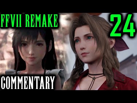Final Fantasy VII Remake Walkthrough Part 24 - Aerith Asks About Cloud & Tifa (Chapter 8)