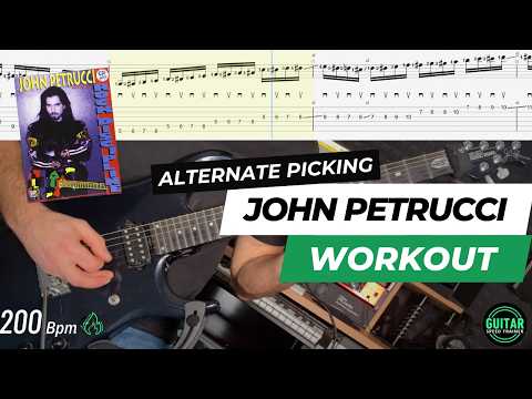 John Petrucci’s Rock Discipline Chromatic Exercise - Alternate Picking Speed Workout