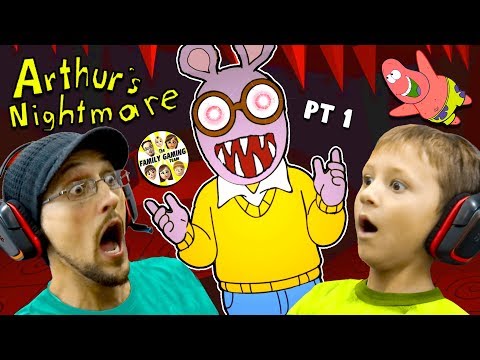 ESCAPE the CRAZY CARTOON!  Night 1 & 2  (FGTEEV vs. Arthur the Aardvark #1)