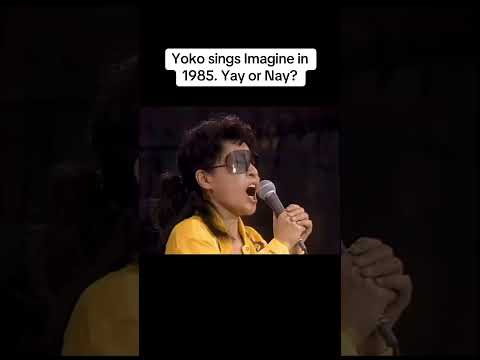 Yoko Ono Performing  "Imagine" (7/15/1986) #yokoono #johnlennon