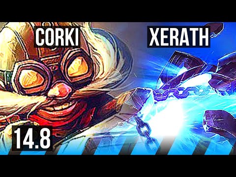 CORKI vs XERATH (MID) | 7/0/4, Godlike | EUW Master | 14.8