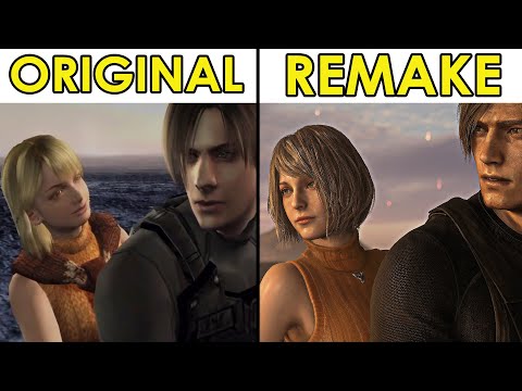 Original Resident Evil 4 Ending vs REMAKE Ending (Side by Side Comparison)