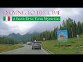 Driving To Tre Cime In Dense Fog A Scenic Road That Vanished Into White