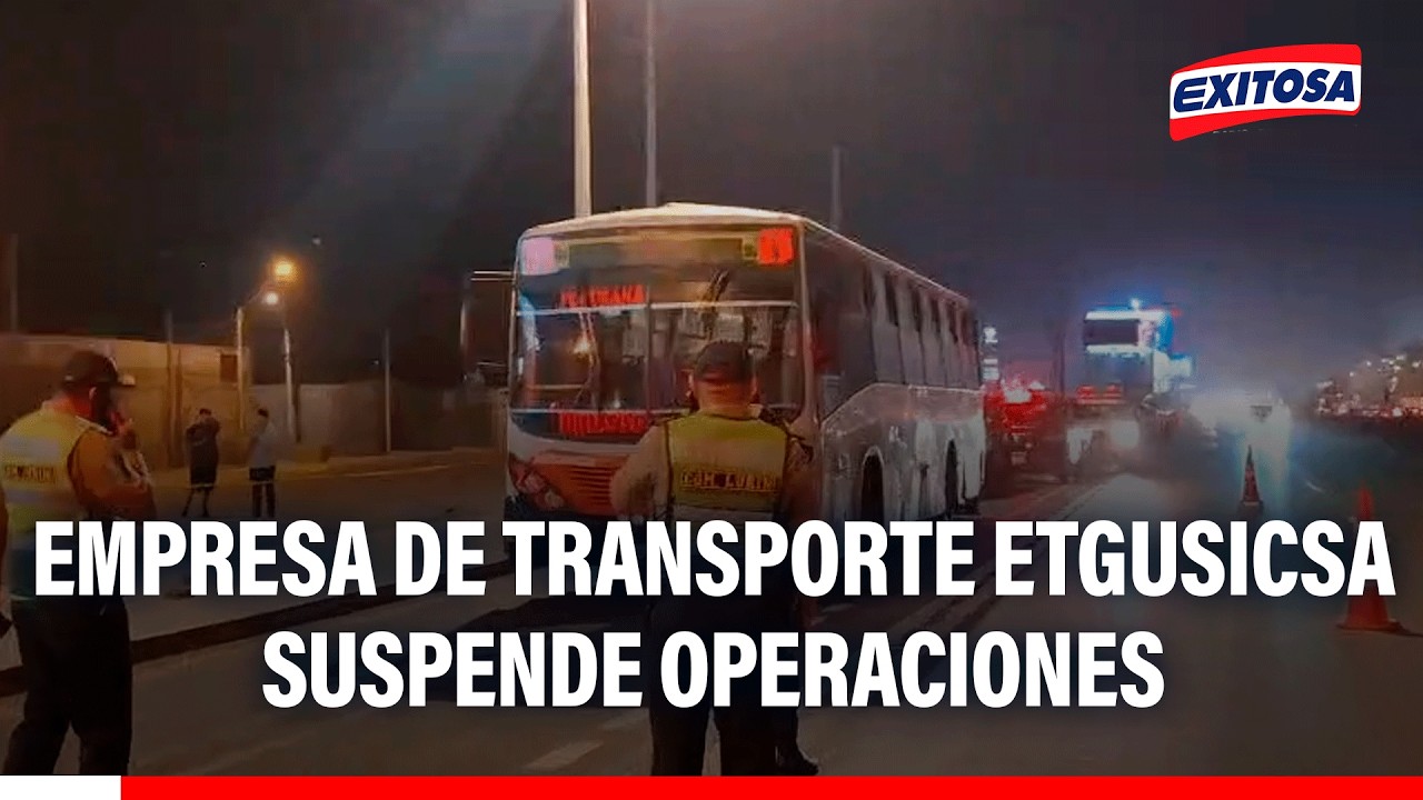 🔴🔵 Empresa de transporte Etgusicsa suspende operaciones tras asesinato de conductor
