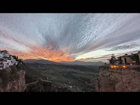 Pôr do sol no Vale Ronda