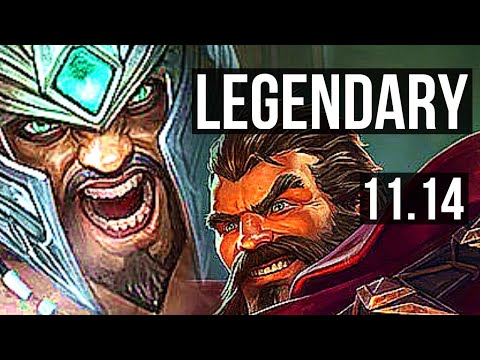 TRYNDAMERE vs GRAVES (TOP) (DEFEAT) | 1800+ games, 6 solo kills, 1.6M mastery | EUW Master | v11.14