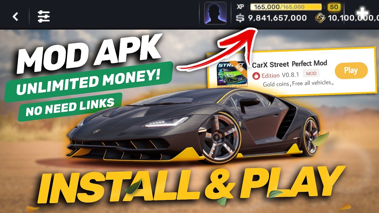 CarX Street Mod APK Unlimited Money All Cars Free Download