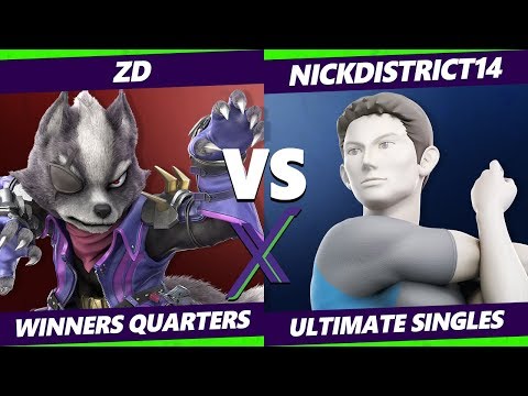 S@X 349 Online Winners Quarters - ZD (Wolf) Vs. NickDistrict14 (Wii Fit) Smash Ultimate - SSBU