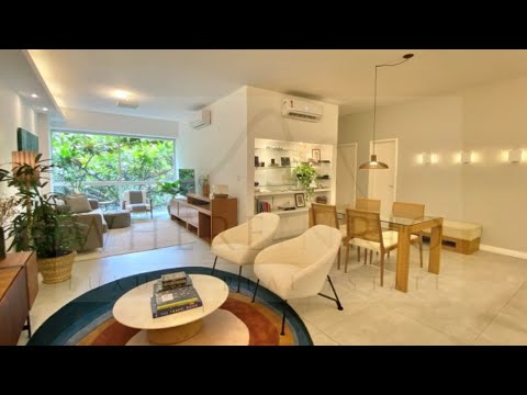 W04.225 - Apartamento totalmente mobiliado no Leblon