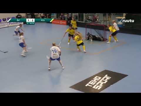 F-liigaN ÅIF - PSS, 16.9.2023. Maalivahdin alueen valvonta.