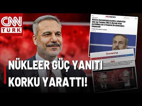 Silence Causes Uproar in Tel Aviv and Athens! Hakan Fidan's Response to the Nuclear Power Questio...