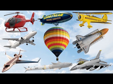 Types of Air Vehicles| Air Transportation|Helicopter| #airplane #vehicles #vehiclesforkids