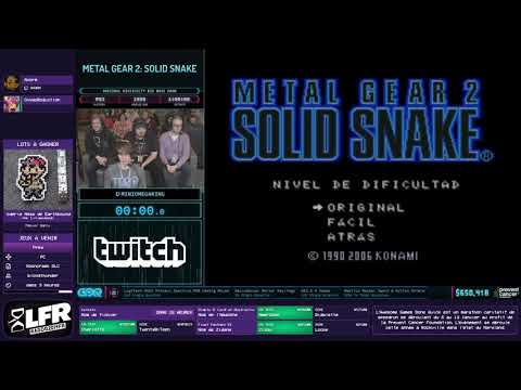 Metal Gear 2: Solid Snake en 54:17 (Original Difficulty Big Boss Rank) [AGDQ2019]