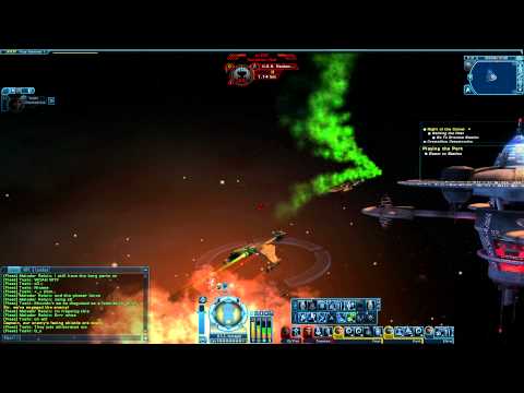 Star Trek Online- Galaxy Dreadnought disguised as Bird of Prey