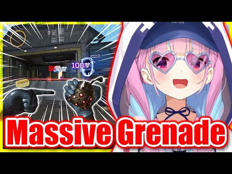 Aqua WIPES a squad with a HUGE grenade, gets 3rd partied, CRUSHES them too - Apex 【ENG Sub Hololive】