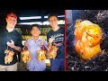 Unique Grilled Chicken - DON'T TRY THIS AT HOME!! with Sonny Side! | ไก่อบฟาง
