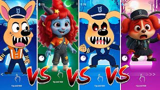 Sheriff Labrador Team 🐾🆚️ Sheriff Labrador Exe Team 👮‍♂️💥 Who Is the Best? 🎯  #tileshop #coffindance