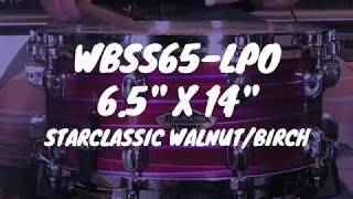 Video thumbnail for Tama 14" x 6.5" Starclassic Walnut/Birch Snare Drum (WBSS65-LPO) by Marvin Lee