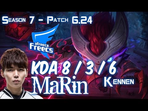 AFs MaRin KENNEN vs FIORA Top - Patch 6.24 KR Ranked