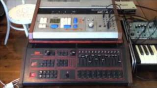 Video thumbnail for Linn LM 1 Sync Roland MC 4b System 100 & Tr 606 by Nigel Cruickshank