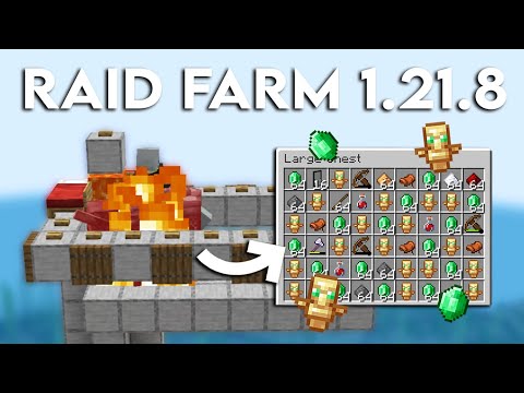 MINECRAFT EASY RAID FARM 1.21.10 TUTORIAL