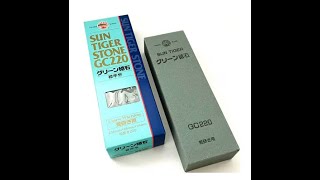 Part 1 - Uneven bevel repair with Sun Tiger GC220 grit stone - 500 Sub giveaway winner announced!