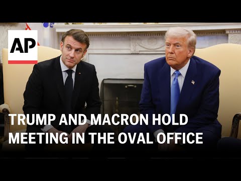 LIVE: Trump and Macron hold bilateral meeting in the Oval Office