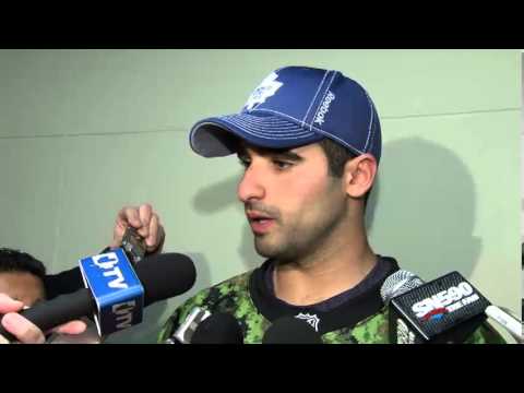 Nazem Kadri Post Game - Sens vs Leafs (Feb 1, 2014)