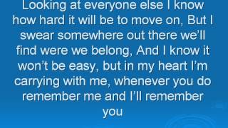 Zendaya Remember Me Lyrics